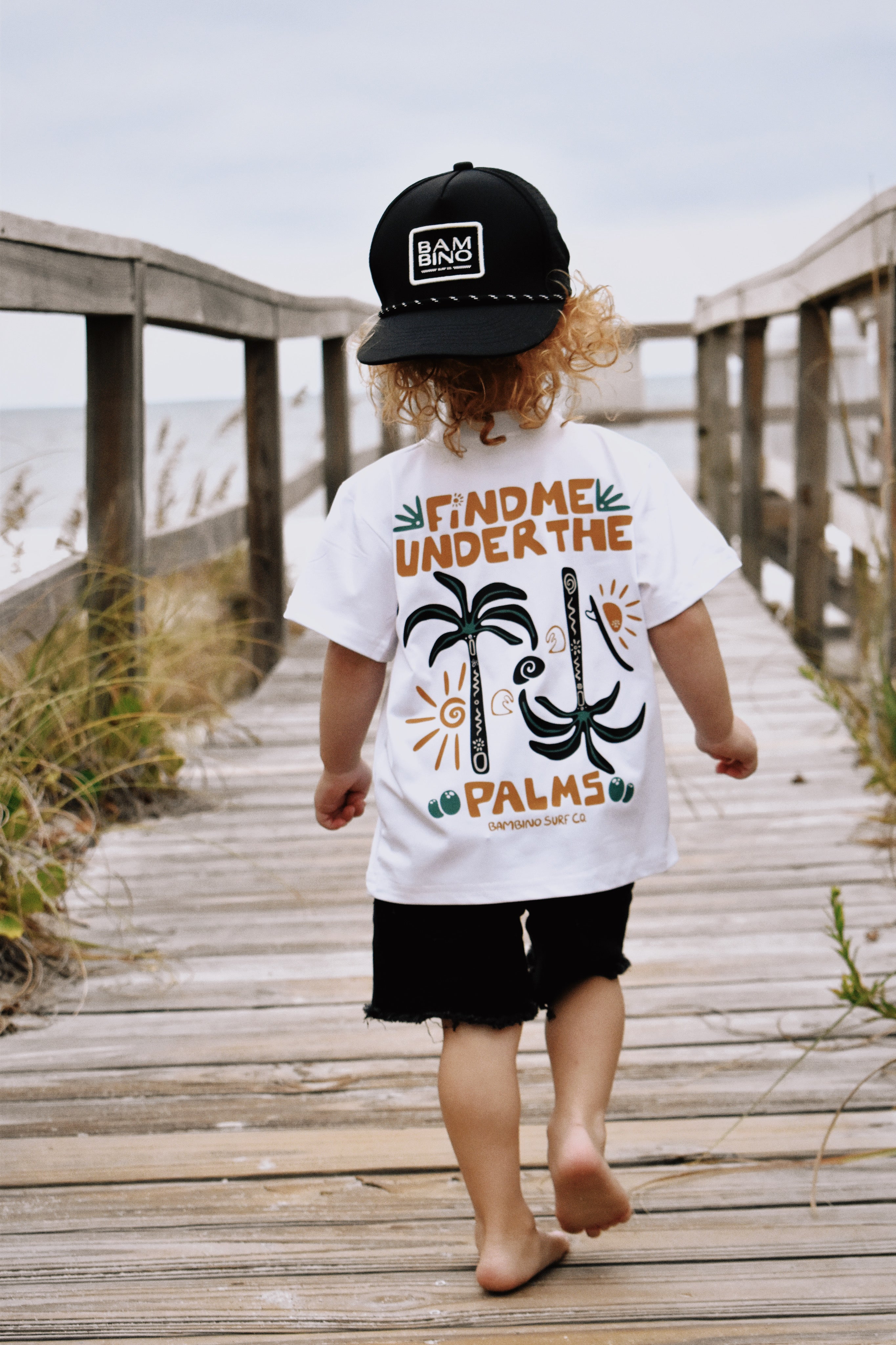 FIND ME UNDER THE PALMS TEE – Bambino Surf Co.